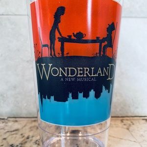 WONDERLAND Broadway Show Souvenir Cup Plastic Movie Alice in New York Disney New
